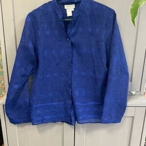 Coldwater Creek Royal Blue Blazer